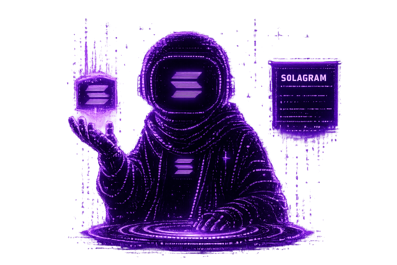 Solagram astronaut hologram